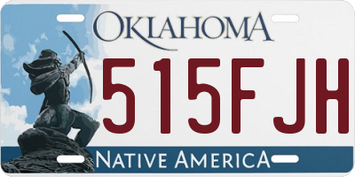 OK license plate 515FJH