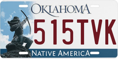 OK license plate 515TVK