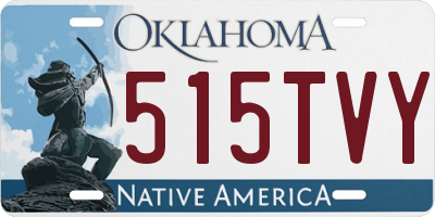 OK license plate 515TVY