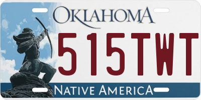 OK license plate 515TWT