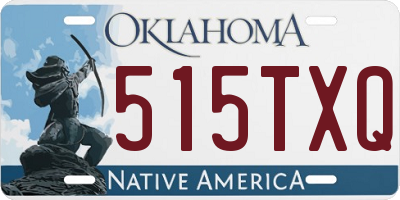 OK license plate 515TXQ