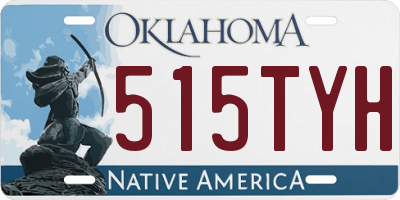 OK license plate 515TYH