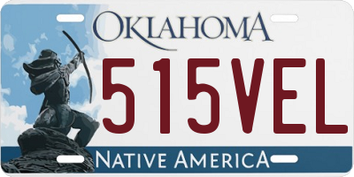 OK license plate 515VEL