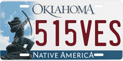 OK license plate 515VES