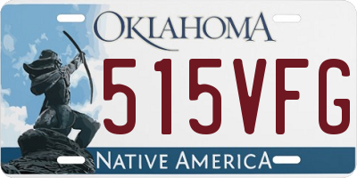 OK license plate 515VFG