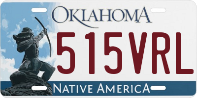 OK license plate 515VRL
