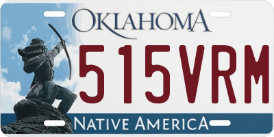 OK license plate 515VRM
