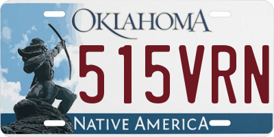 OK license plate 515VRN