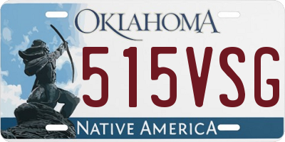 OK license plate 515VSG