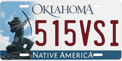OK license plate 515VSI