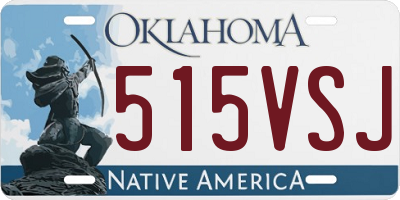 OK license plate 515VSJ