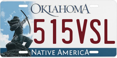 OK license plate 515VSL