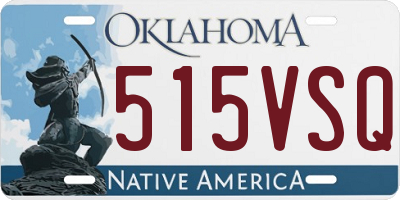 OK license plate 515VSQ