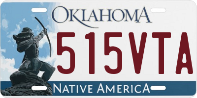 OK license plate 515VTA