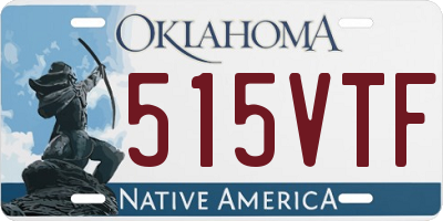 OK license plate 515VTF
