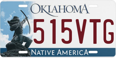 OK license plate 515VTG