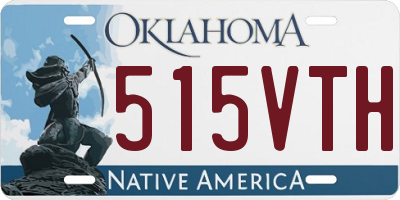 OK license plate 515VTH