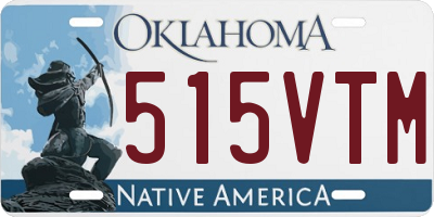 OK license plate 515VTM