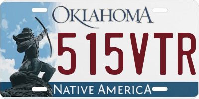 OK license plate 515VTR