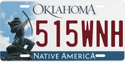 OK license plate 515WNH
