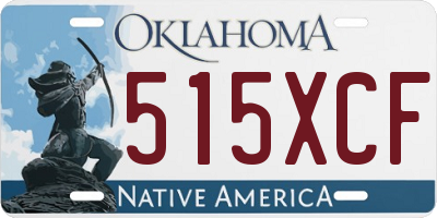 OK license plate 515XCF