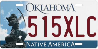 OK license plate 515XLC