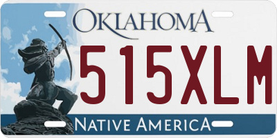 OK license plate 515XLM
