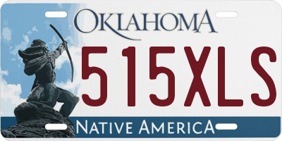 OK license plate 515XLS
