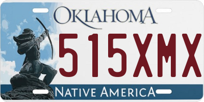 OK license plate 515XMX