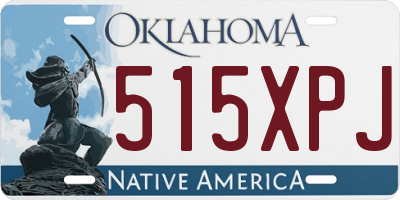 OK license plate 515XPJ