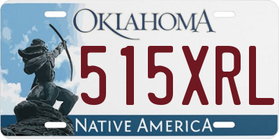 OK license plate 515XRL