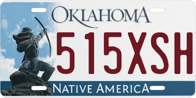 OK license plate 515XSH