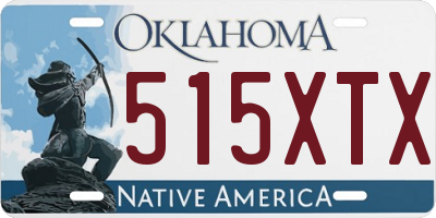 OK license plate 515XTX