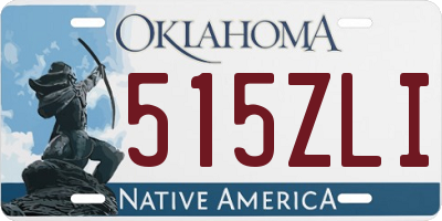 OK license plate 515ZLI