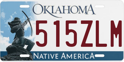 OK license plate 515ZLM