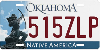 OK license plate 515ZLP