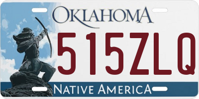 OK license plate 515ZLQ