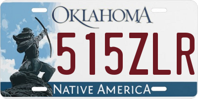 OK license plate 515ZLR