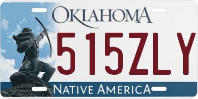 OK license plate 515ZLY