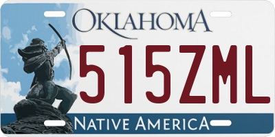 OK license plate 515ZML