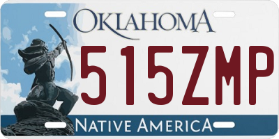 OK license plate 515ZMP