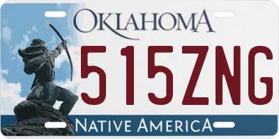 OK license plate 515ZNG