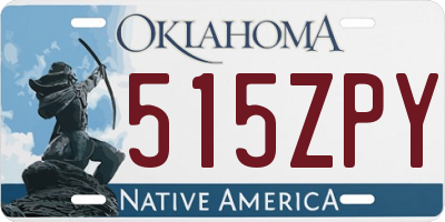 OK license plate 515ZPY