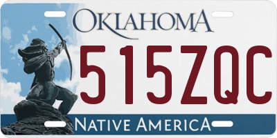 OK license plate 515ZQC