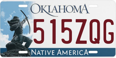 OK license plate 515ZQG