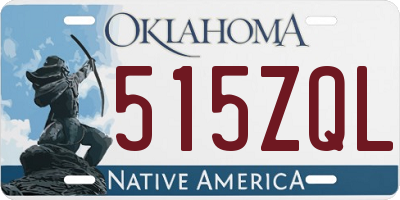 OK license plate 515ZQL