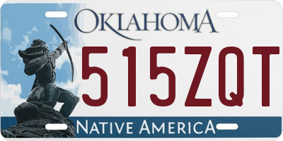 OK license plate 515ZQT