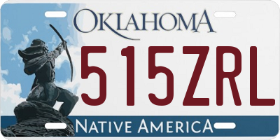 OK license plate 515ZRL