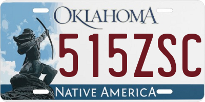 OK license plate 515ZSC