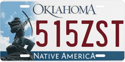 OK license plate 515ZST